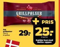 Netto Gøl grillpølser tilbud