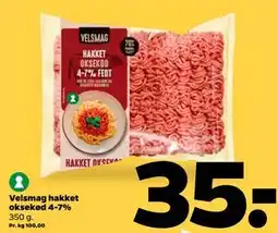 Netto Velsmag hakket oksekød 4-7% tilbud