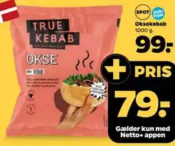 Netto Oksekebab tilbud