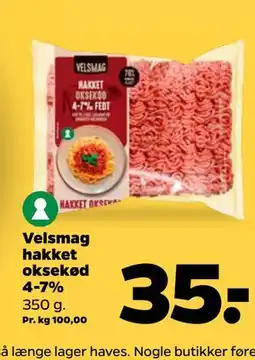 Netto Velsmag hakket oksekød 4-7% tilbud