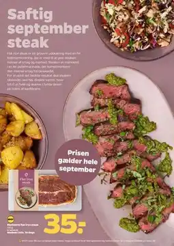Netto Marineret flat iron steak tilbud