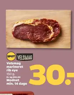 Netto Velsmag marineret rib eye tilbud