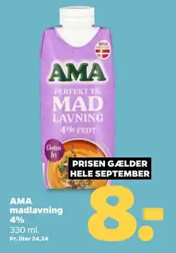 Netto AMA madlavning 4% tilbud