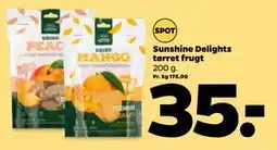 Netto Sunshine Delights tørret frugt tilbud