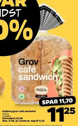 Netto Kohberg grov café sandwich tilbud