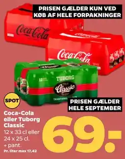 Netto Coca-Cola eller Tuborg Classic tilbud