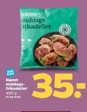 Næmt middagsfrikadeller