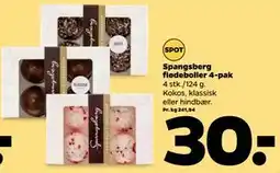 Netto Spangsberg flødeboller 4-pak tilbud