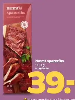 Netto Næmt spareribs tilbud