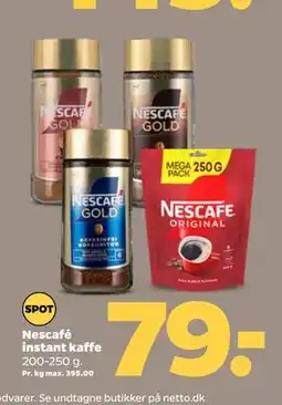 Netto Nescafé instant kaffe tilbud