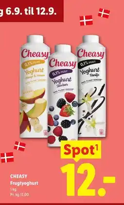 Lidl CHEASY Frugtyoghurt tilbud