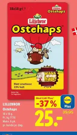 Lidl LILLEBROR Ostehaps, App-pris tilbud