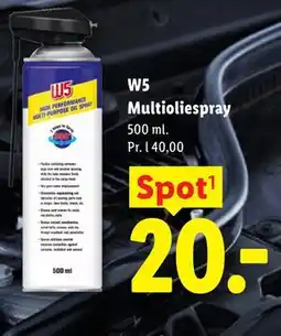 Lidl W5 Multioliespray tilbud