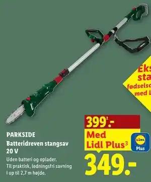 PARKSIDE Batteridreven stangsav 20 V