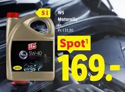 Lidl W5 Motorolie tilbud