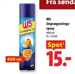 Lidl W5 Imprægneringsspray tilbud