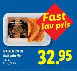 Lidl GRILLMESTER Kalkunbøffer tilbud