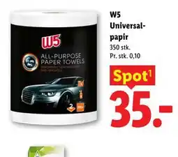 Lidl W5 Universalpapir tilbud