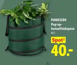 Lidl PARKSIDE Pop op-haveaffaldspose tilbud
