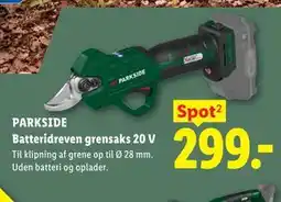 Lidl PARKSIDE Batteridreven grensaks 20 V tilbud