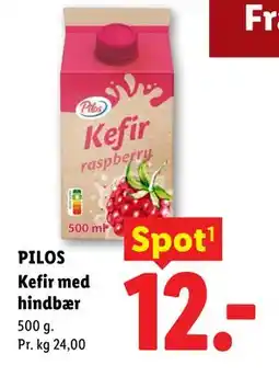 Lidl PILOS Kefir med hindbær tilbud
