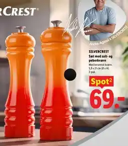Lidl SILVERCREST Sæt med salt- og peberkværn tilbud