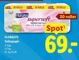 Lidl FLORALYS Toiletpapir tilbud