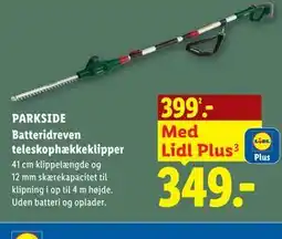 Lidl PARKSIDE Batteridreven teleskophækkeklipper tilbud