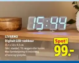 Lidl LIVARNO Digitalt LED-vækkeur tilbud