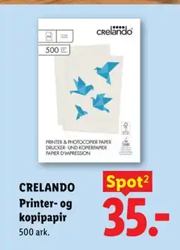 Lidl CRELANDO Printer- og kopipapir tilbud