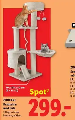 Lidl ZOOFARI Kradsetræ med hule tilbud