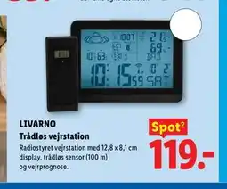 Lidl LIVARNO Trådløs vejrstation tilbud