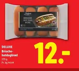 Lidl DELUXE Brioche-hotdogbrød tilbud