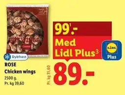 Lidl ROSE Chicken wings tilbud