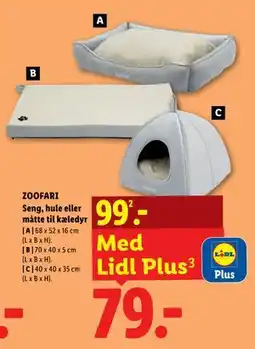 Lidl ZOOFARI Seng, hule eller måtte til kæledyr tilbud