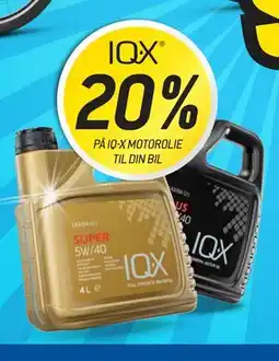 Thansen IQ-X 20% PÅ IQ-X MOTOROLIE TIL DIN BIL tilbud