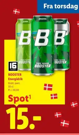 Lidl BOOSTER Energidrik tilbud