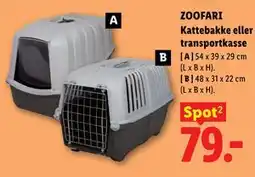 Lidl ZOOFARI Kattebakke eller transportkasse tilbud