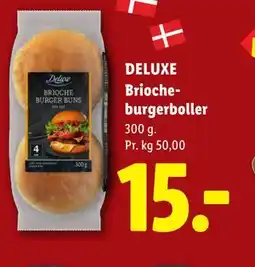Lidl DELUXE Brioche-burgerboller tilbud