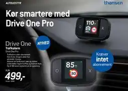 Thansen Drive One Trafikalarm tilbud