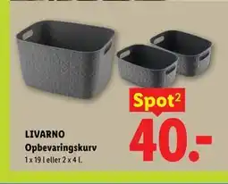 Lidl LIVARNO Opbevaringskurv tilbud