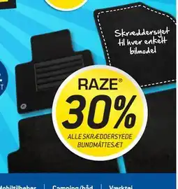 Thansen RAZE 30% ALLE SKRÆDDERSYEDE BUNDMÅTTESÆT tilbud