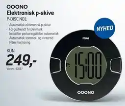 Thansen OOONO Elektronisk p-skive tilbud