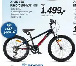 Thansen Juniorcykel 20 MTB tilbud