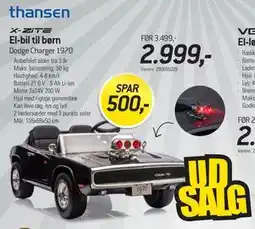 Thansen El-bil til børn tilbud