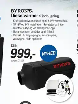 Thansen BYRON'S Dieselvarmer til indbygning tilbud