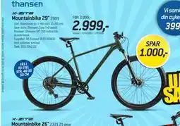 Thansen X-ZITE Mountainbike 29 2909 tilbud