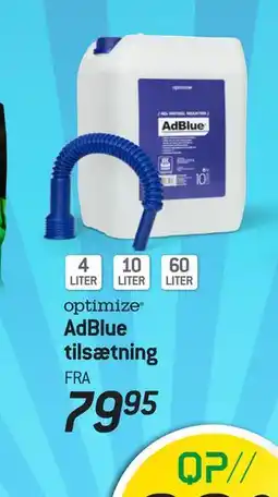 Thansen optimize AdBlue tilsætning tilbud