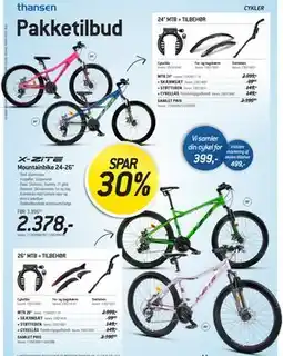 Thansen X-ZITE Mountainbike 24-26 tilbud