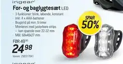 Thansen ingear For- og baglygtesæt LED tilbud